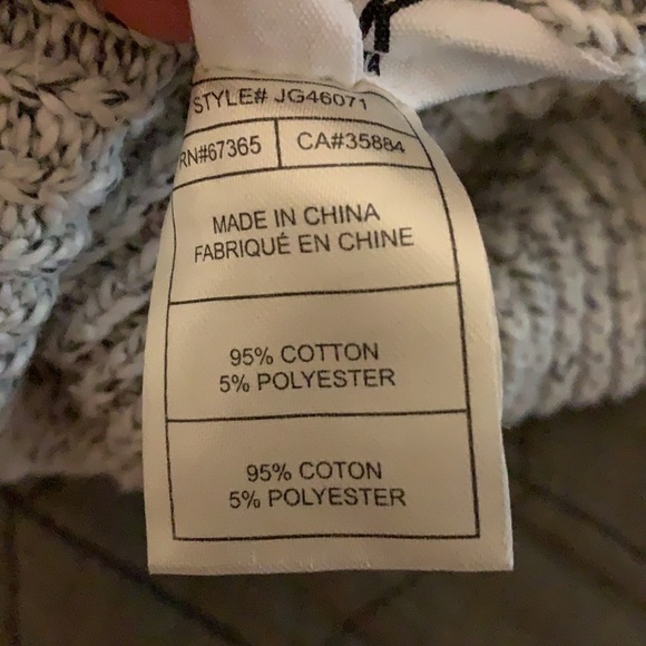 Jack by BB Dakota Keandre Oversized Cotton Turtleneck Poncho Sweater XS - Picture 11 of 12